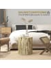 HOMCOM Beistelltisch in Naturholz 37L x 37B x 43H cm