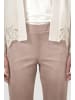 monari Velours Hose mit Straight Leg und Seitentaschen in Taupe