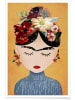 Juniqe Poster "Frida" in Orange & Rot