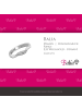 BALIA 333 Weißgold - 8 Karat Damen Ringe Welle weißgold Fingerring 54 (17,2)