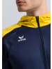 erima Liga 2.0 Trainingsjacke mit Kapuze in new navy/gelb/dark navy