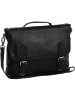 The Chesterfield Brand Wax Pull Up Aktentasche Leder 38 cm Laptopfach in schwarz