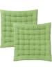 Erwin Müller Stuhlkissen 2er-Pack London in apfelgrün