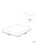 Beliani Bettlaken JANBU in Orange - (W) 200 x (H) 30 x (L) 200 cm