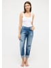 ANGELS  7/8 Jeans Destroyed Jeans Darleen Crop TU Fancy in MITTELBLAU