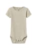 name it Kurzarmbody mit Spitzenbordüre in peyote melange