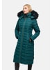 Navahoo Wintermantel Umay in Ocean Green