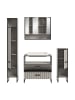 ebuy24 Badmöbelset Bagno (4-teilig) Grau 170 x 48 cm