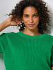 creation L Kurzarmpullover in grasgrün