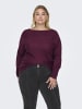 ONLY Carmakoma Strickpullover in Cabernet
