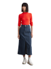 Marc O'Polo DENIM Longsleeve mit Stehkragen slim in Vermillion Red