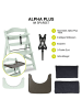 Hauck 3-tlg. Alpha Plus Sparset - Hochstuhl in gray,green