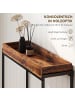 HOMCOM Konsolentisch-100L x 30B x 91H cm-Rustikal-Braun