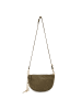 FREDs BRUDER Velvet Wild Umhängetasche Leder 28 cm in khaki