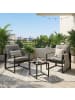 SONGMICS Gartenlounge-Set Funland in Grau - (B)60 x (H)67 x (T)68 cm