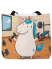Mr. & Mrs. Panda Shopper Einhorn Fitness Design ohne Spruch in Weiß