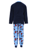 Spiderman 2tlg. Outfit: Schlafanzug Pyjama Langarmshirt und Hose in Dunkel-Blau