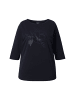 Ulla Popken Langarmshirt in schwarz