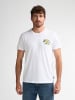 Petrol Industries T-Shirt mit Rückenprint CosmosAzul in Weiß