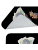Mr. & Mrs. Panda Badematte Pinguin & Maus Wanderer ohne Spruch in Schwarz