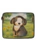 Mr. & Mrs. Panda Notebook Tasche Hund Entspannen Design ohne Spruch in Weiß