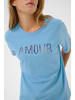 Kaffe T-shirt KAluna Loose fit in Azure Blue