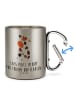 Mr. & Mrs. Panda Tasse Kuh mit Spruch in Silber