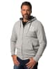 JP1880 Sweatjacke in dunkelgrau melange