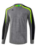 erima Liga 2.0 Sweatshirt in grau melange/schwarz/green gecko