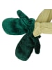 tectake Plüschstoff Handschuhe und Hut, grün