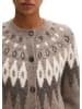 Marc O'Polo Jacquard-Cardigan slim in Dark Brown