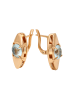 faina Women Huggie Earrings in Rose Gold