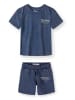 Minoti 2-tlg Shirt & Hose 29FLEECE269 in Blau