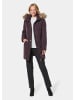 GOLDNER Longjacke mit Kapuze in bordeaux