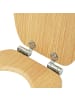relaxdays Toilettendeckel in Natur - (B)37,5 x (T)43,5 cm
