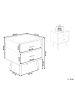 Beliani Nachttisch ESSONNE in Beige - (W) 48 x (H) 56 x (L) 41 cm