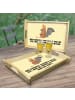 Mr. & Mrs. Panda BettTablett Fledermaus Sitzen mit Spruch in Gelb Pastell