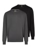 Redmond Pullover Basic in Schwarz / dunkelgrau