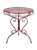 Runder Tisch ALBINIA in Rot - (W) 70 x (H) 74 x (L) 70 cm
