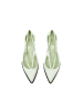 PRADA Zweifarbig Seide Mittel Absatz Pumps