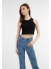 myMo Damen Tank Top in Schwarz