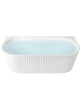 Beliani 2-tlg Badewanne SERENA in Weiß