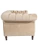58 aufm Kessel CHESTERFIELD Sofa 3-Sitzer Kaylin Samtvelours sand