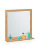 relaxdays Wandspiegel in Natur - (B)60 x (H)61,5 x (T)12 cm