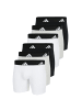 adidas Boxershort 6er Pack in Schwarz/Weiß/Grau