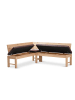 58 aufm Kessel ECKBANKGRUPPE Modern Dyan 3 für 7 Personen Massivholz Wildeiche/Braun
