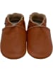 Yihakids Baby Leder Krabbelschuhe, mit rutschfester Sohle – Braun