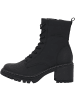 Palado Schnürstiefeletten Kefalonia in Schwarz Matt