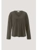 Hessnatur Hessnatur Longsleeve Oversize aus TENCEL™ Lyocell und Bio-Baumwolle in vintage oliv