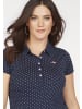 Kangaroos Poloshirt in marine-weiß-gepunktet